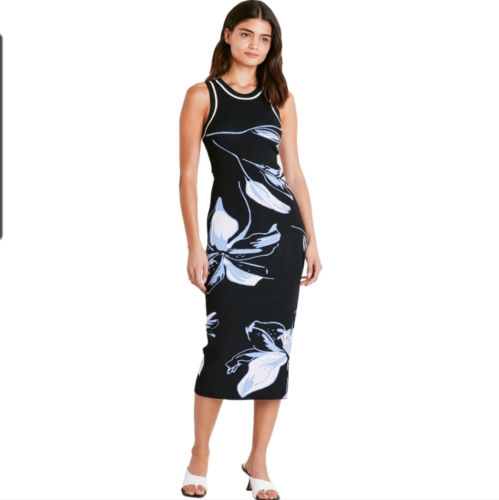 Tanya Taylor Nadine Dress, S, Black Multi